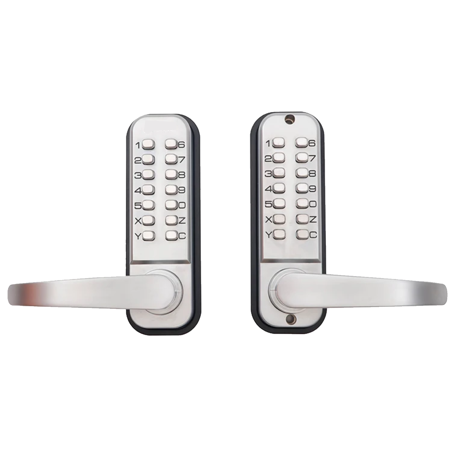 Read more about the article Double Side Keypad Lock | Silver