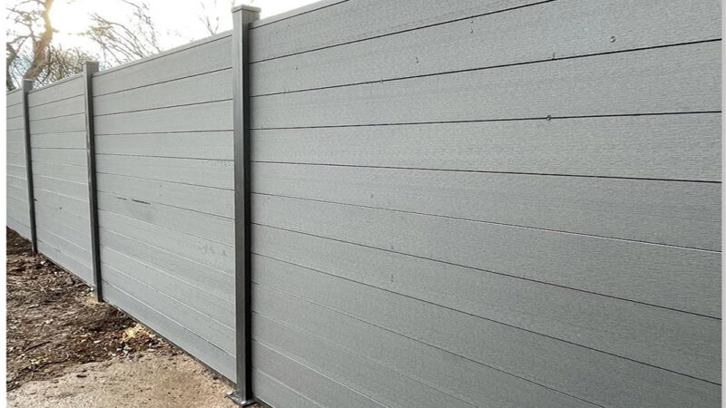 Composite Fence 1st Gen 6×6 Light Grey